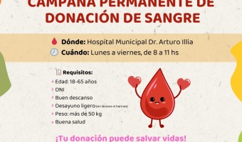 CAMPAA PERMANENTE DE DONACIN DE SANGRE EN EL HOSPITAL MUNICIPAL